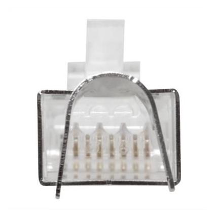 ACT RJ45 (8P/8C) CAT6A shielded modulaire connector for round cable with solid or standed conductors. Su (FA2001)