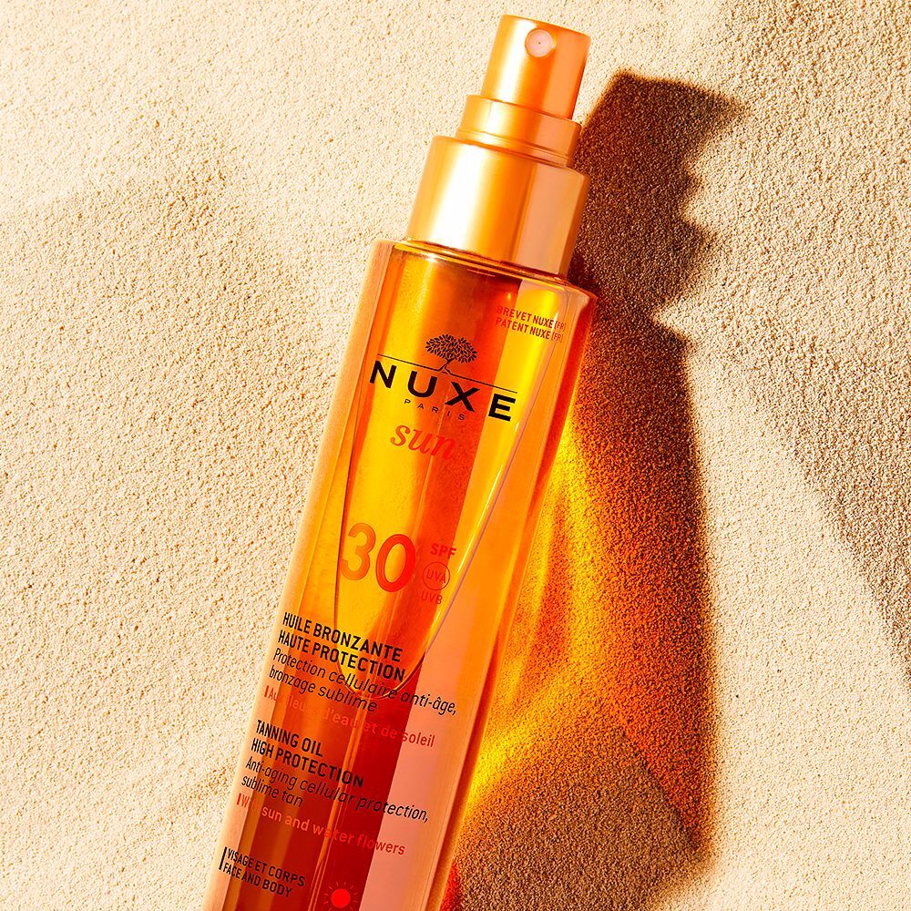 Nuxe Sun aceite bronceador rostro y cuerpo SPF30 150 ml
