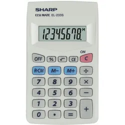Sharp Taschenrechner EL-233S weiß
