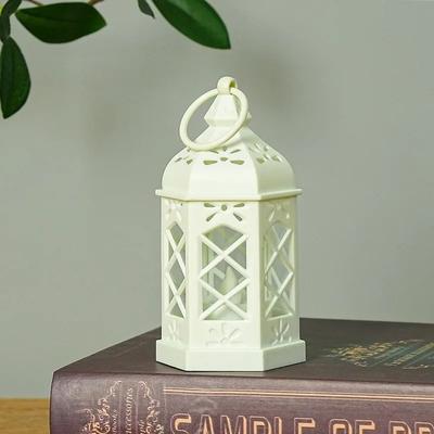 Uplift Picks Retro Hexagonal LED Lantern Brings Warm Vintage Glow Anywhere You Display white