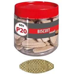 TOX Flachdübel »BISCUIT WOOD P20« 60 Stück braun