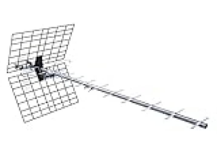 Metronic 425044 Antenne d'extérieur Trinappe 20 dB - filtre 4G - UHF - Fiche F