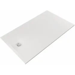 Kludi-TERRA Duschwanne 90 x 160 cm, H3, mattweiß mit Abflussabdeckung – Serie Kludi-TERRA