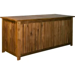 Casaria Deuba Auflagenbox 117 cm aus Akazienholz