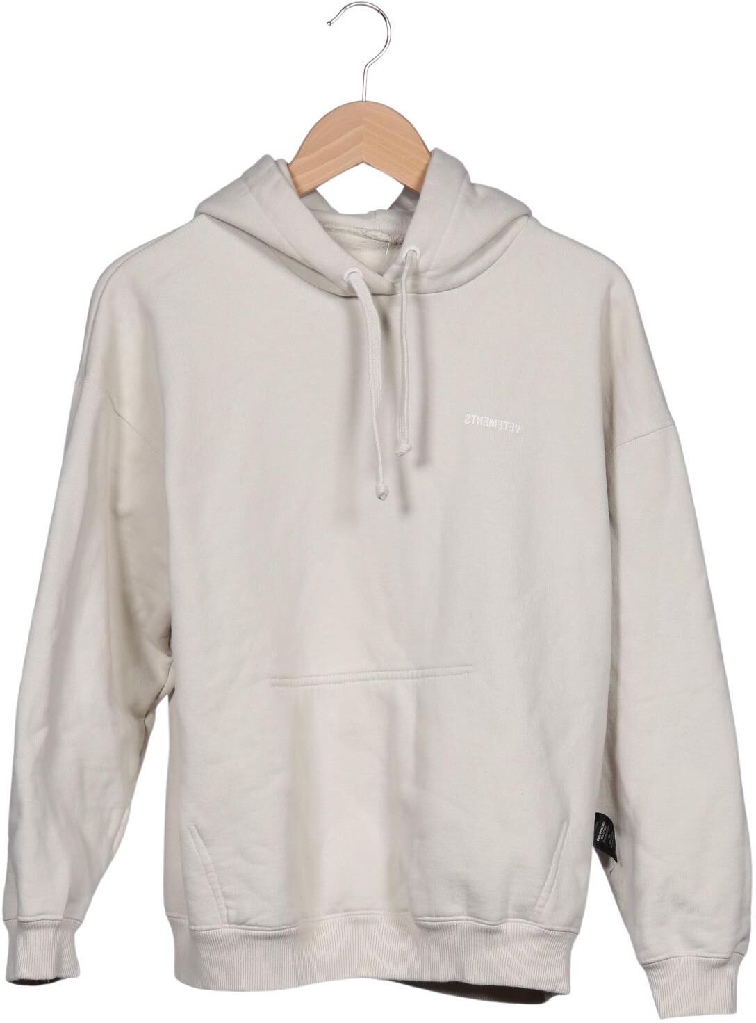Vetements Damen Kapuzenpullover, Beige, Gr. S, Synthetik / Elasthan / Baumwolle - Second Hand