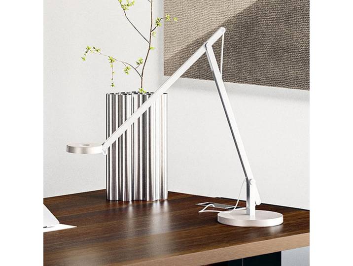 String T1 Tischleuchte DTW Matt White/Silver - Rotaliana String T1 DTW - Arbeitszimmer / Büro - Design - Metall - Einflammig