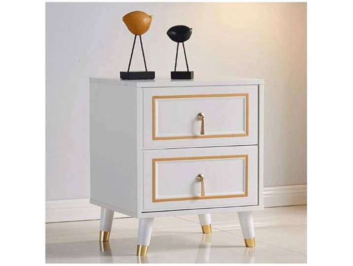 AZHKJKZH Nachttisch Nachttisch Nachttische Mit Schublade Für Wohnzimmer Schlafzimmer Schrank Wohnmöbel Wohnzimmer Schlafzimmer(White)