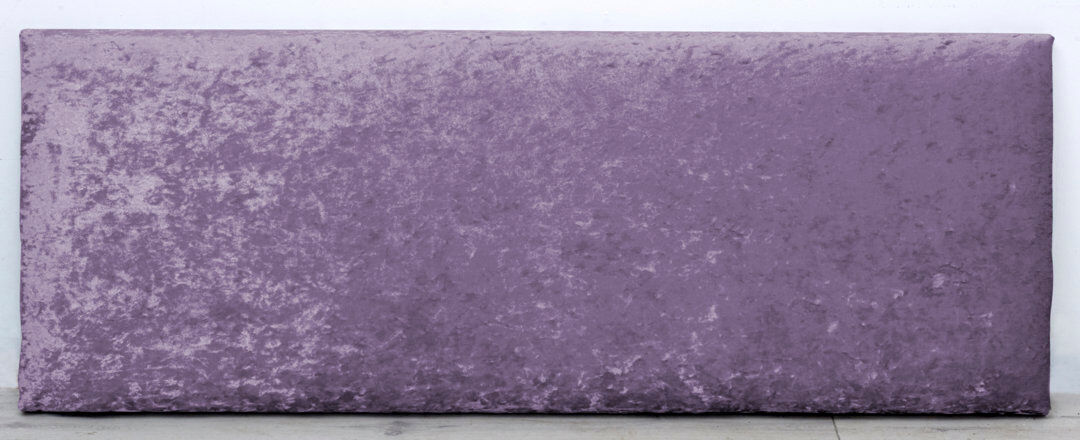 Rosdorf Park Duvall Upholstered Velvet Headboard Purple Kingsize (5')
