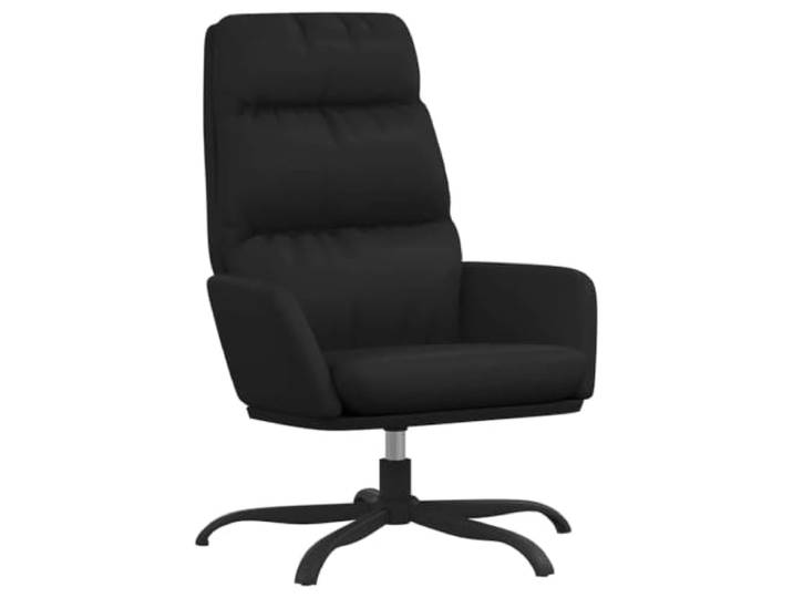 Todiikf Relaxsessel Schwarz Kunstleder 360 Grad Drehbar Loungesessel Flexible 360 Grad Drehung und weiche Schaumstoff Polsterung fuer hohen Sitzkomfort im Wohnzimmer oder Schlafzimmer.