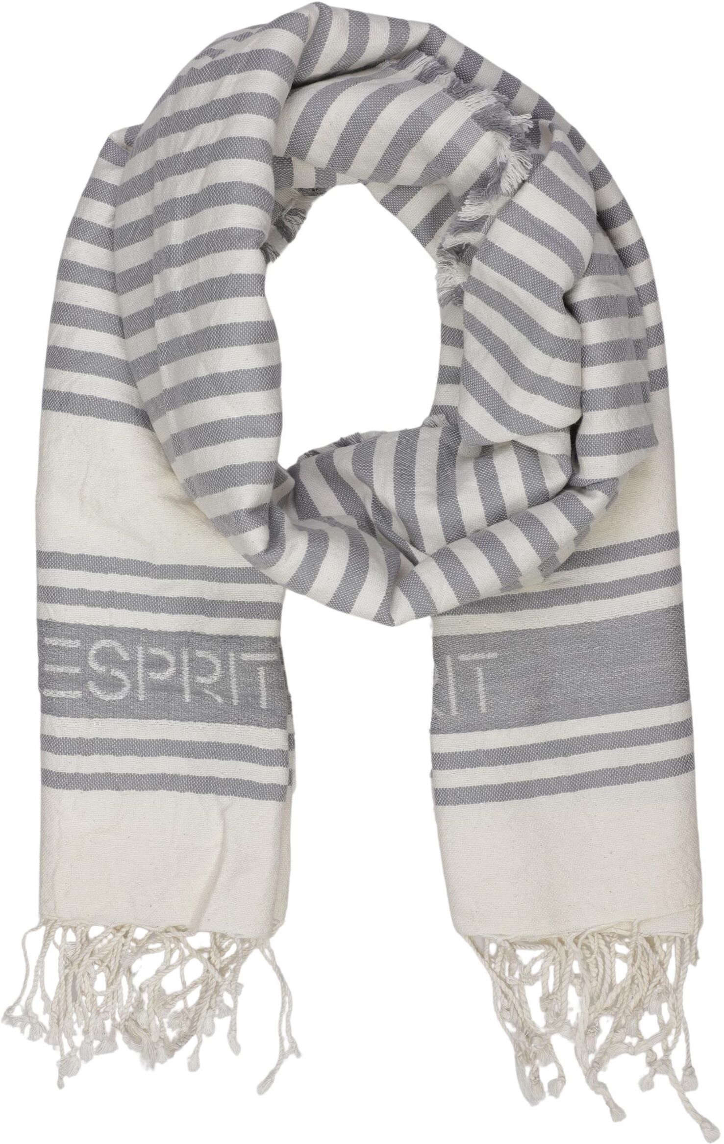 Esprit Damen Schal oder Tuch, Mehrfarbig, Baumwolle - Second Hand