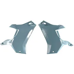 Racetech, Motorrad Zubehör, (RTECH) KÜHLERSCHUTZ (LINKS/RECHTS) T7 REVOLUTION YAMAHA TENERE 700 '19-'24 FARBE GRAU