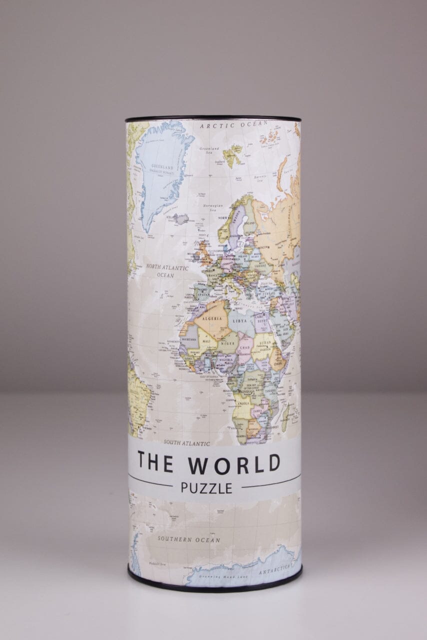 Puzzle du monde (en anglais) - 1000 pièces, style classique   Maps International