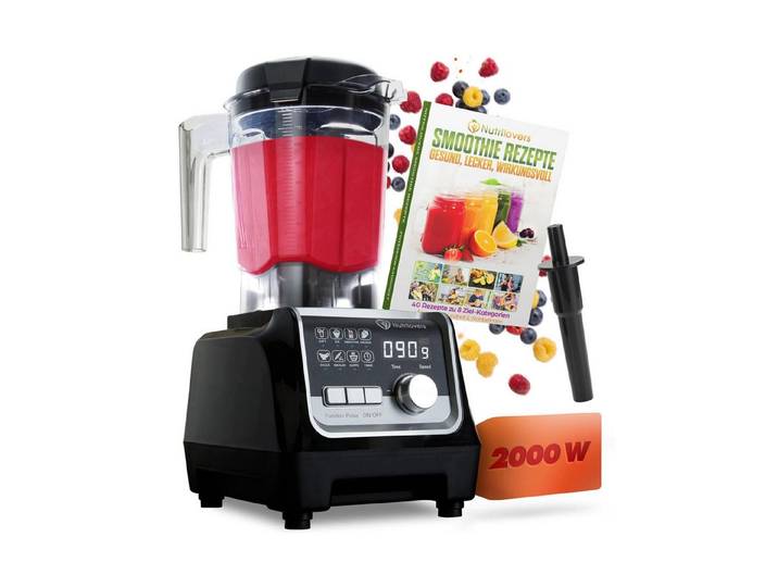Nutrilovers Standmixer Profi Standmixer - Hochleistungsmixer 2000W - Smoothie Maker - 2L, 2000 W