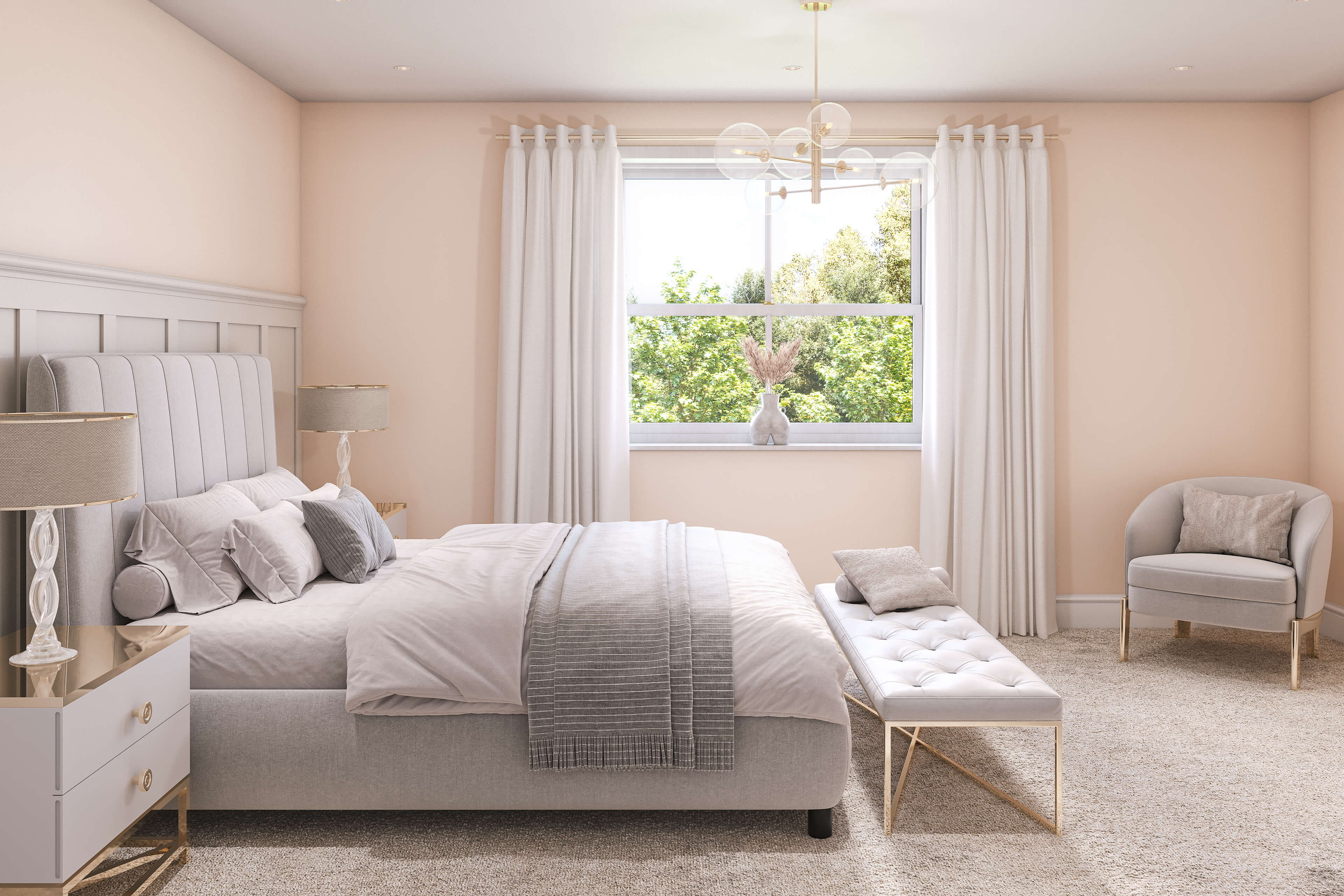 Hemway Wall Paint   Soft Coral Pink   Matt Emulsion Interior   Acrylic   Latex - Soft Coral Pink - 2.5L