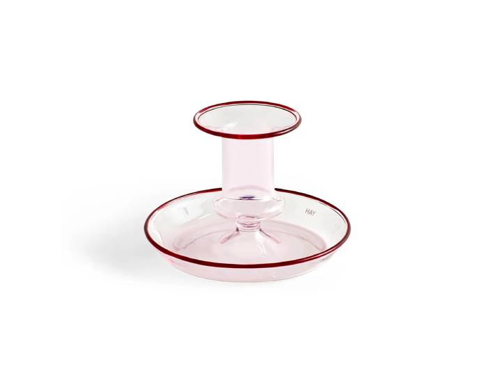HAY - Flare Kerzenhalter, Ø 11 x H 7,5 cm, pink