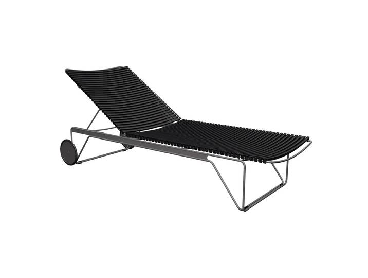 HOUE - CLICK Chaise Longue verstellbar, schwarz