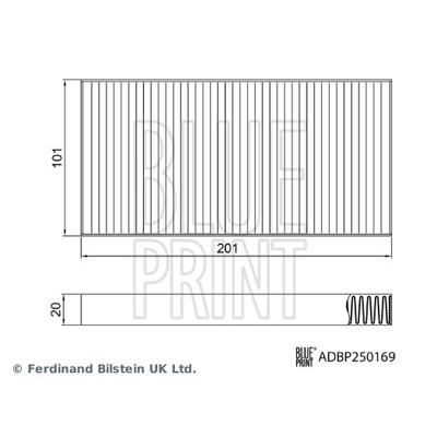 BLUE PRINT Filter, Innenraumluft adbp250169 für GREAT WALL
