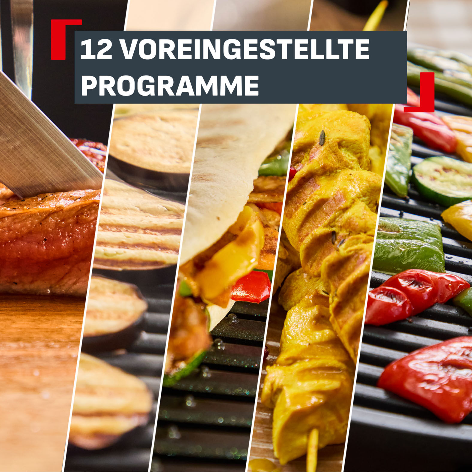 Kontaktgrill TEFAL "GC750D OptiGrill Elite", schwarz (edelstahlfarben, schwarz), B:36,3cm H:18cm T:34,1cm, Kontaktgrill_Standgrill_Tischgrill_Teppanyakigrill, Kontaktgrill, 12 Programme, intuitiver Sensor, Grillboost-Funktion, Rezeptbuch App