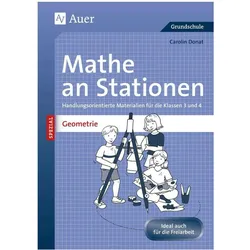 Mathe an Stationen SPEZIAL Geometrie 3-4, Schulbücher von Carolin Donat