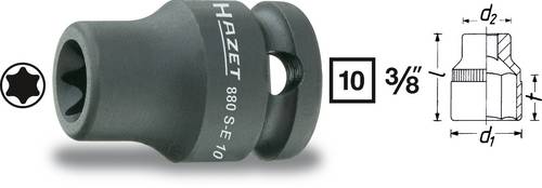 Hazet Kraft-Steckschlüsseleinsatz 3/8 (10 mm) 880S-E10