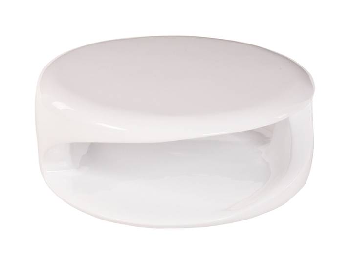 SalesFever Couchtisch 80x80x33 cm weiß Fiberglas