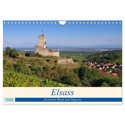 Elsass - Zwischen Rhein und Vogesen (Wandkalender 2026 DIN A4 quer), CALVENDO Monatskalender