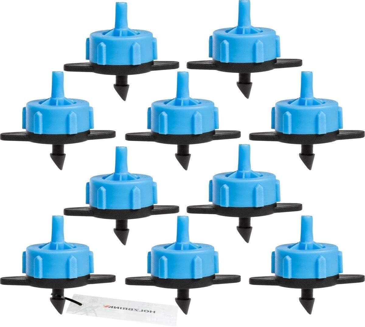 Zelfregulerende Druppelaars met Drukcompensatie voor Irrigatie - 8L/h - 0.5-3.5 bar - Zwart