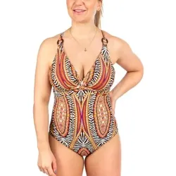 Missya Lucca Swimsuit Orange gemustert 36 Damen