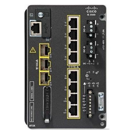 Cisco IE3500 W/ 8 GE COPPER 3 10G SFP MODULAR NE MSD IN CPNT (8 Ports) (IE-3500-8T3X-E)