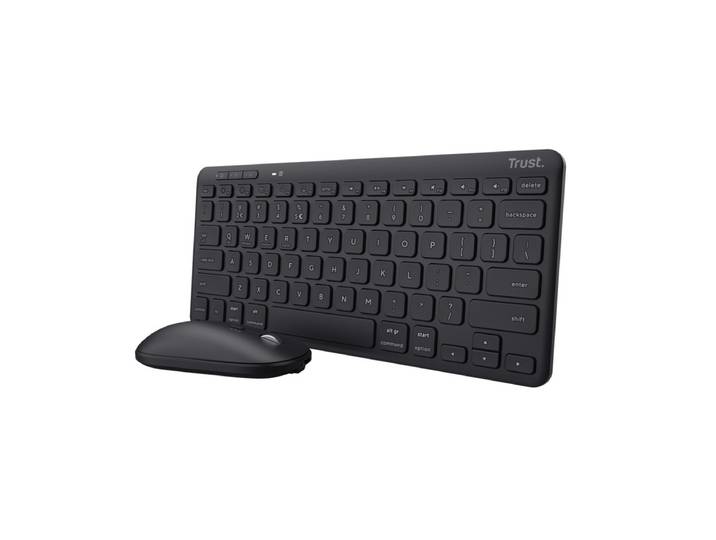 Trust Lyra Multi-Device Wireless Keyboard & Mouse Toetsenbord Zwart