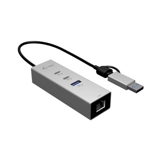 i-tec USB-Hub I-TEC USB-C/A Metal HUB 3 Port 2,5GLAN