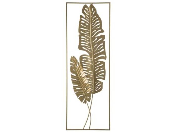 Beliani Elegante Wanddekoration gold Blattform Palladium