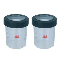 3M PPS Becher mit Schraubring E16001 - 0,7Ltr. Packung (KP=2 Stück)