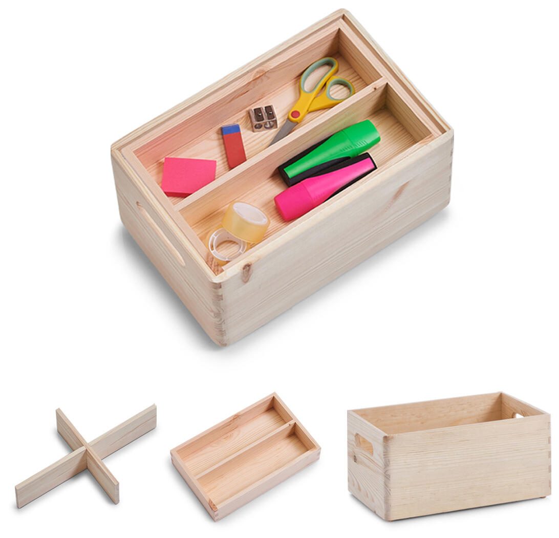 Zeller Aufbewahrungsboxen-Set braun 13320