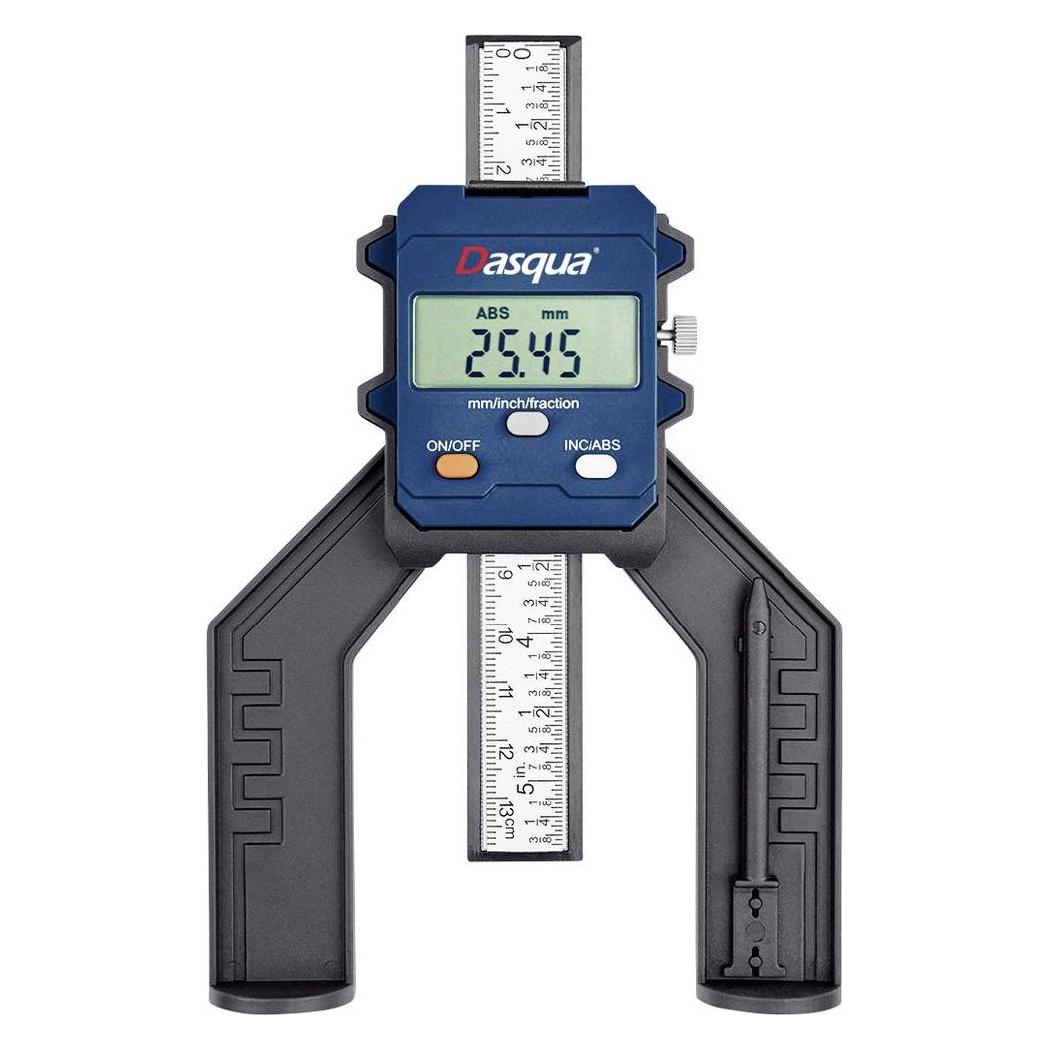 Dasqua 2605-0015 Digitaler Tiefenmesser mit Magnet Messbereich: 0-80 mm, Auflö (2605-0015)