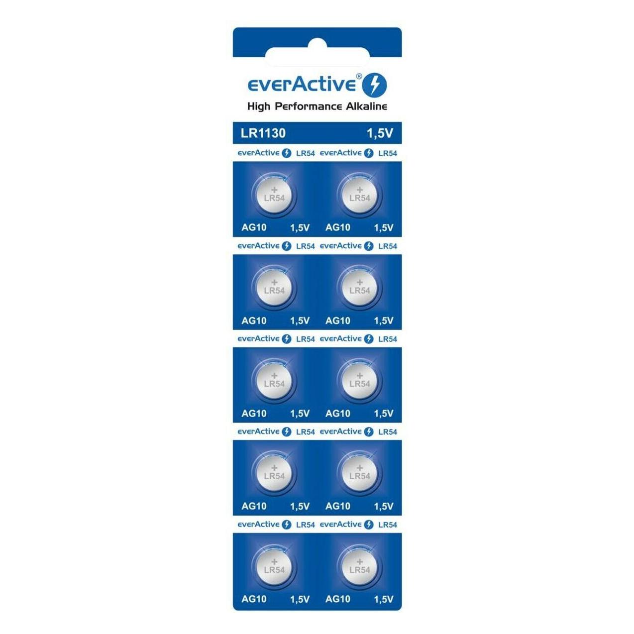 Everactive LR1130 (LR54) (10 Stk., AG10, 65 mAh) (EVAG10)