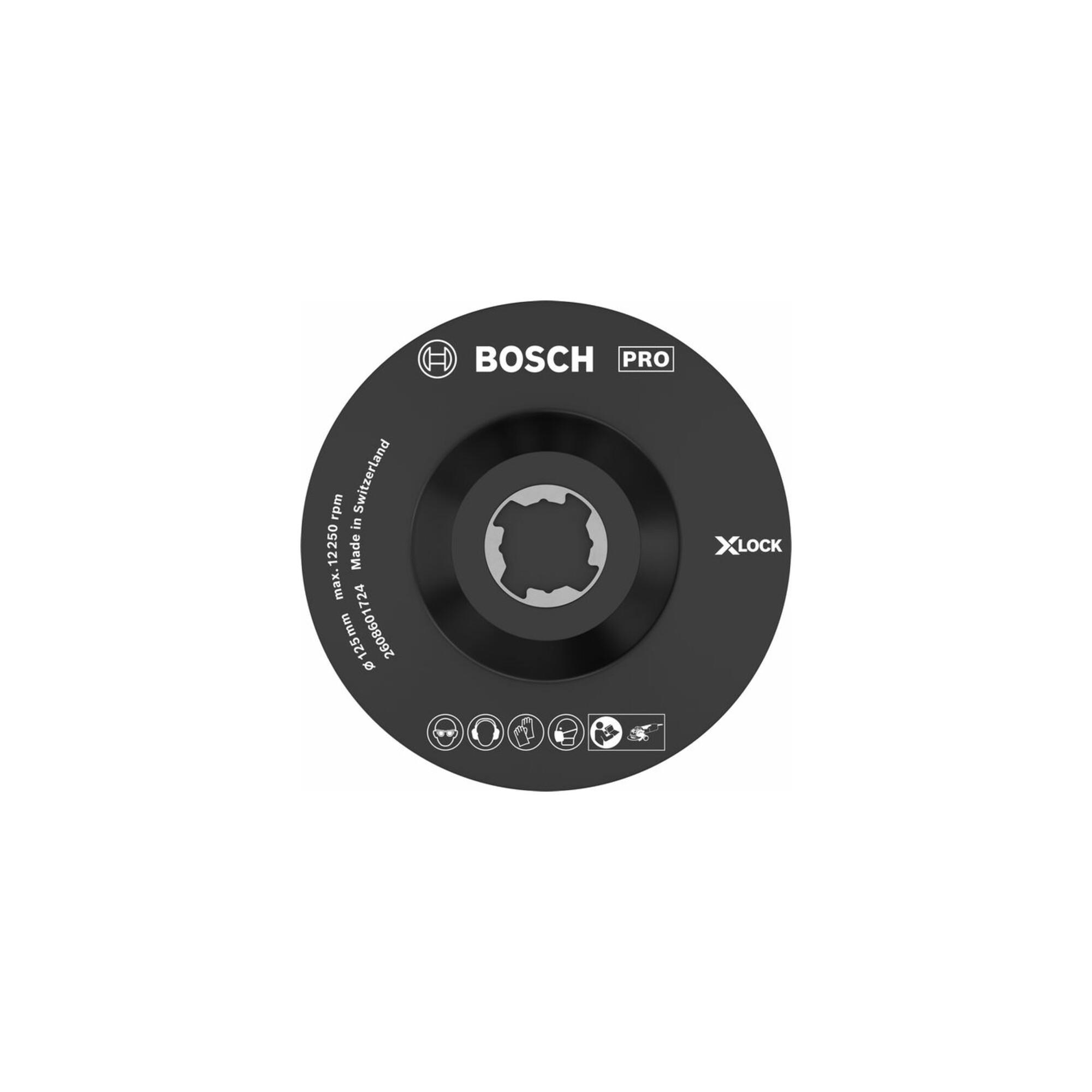 BOSCH Stützteller SCM mit Mittelstift X-LOCK 125 mm 12.250 U/min (2608601724)