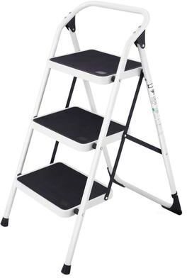 Costway Folding 3-Step Ladder with Handgrip and Anti-Slip Platform