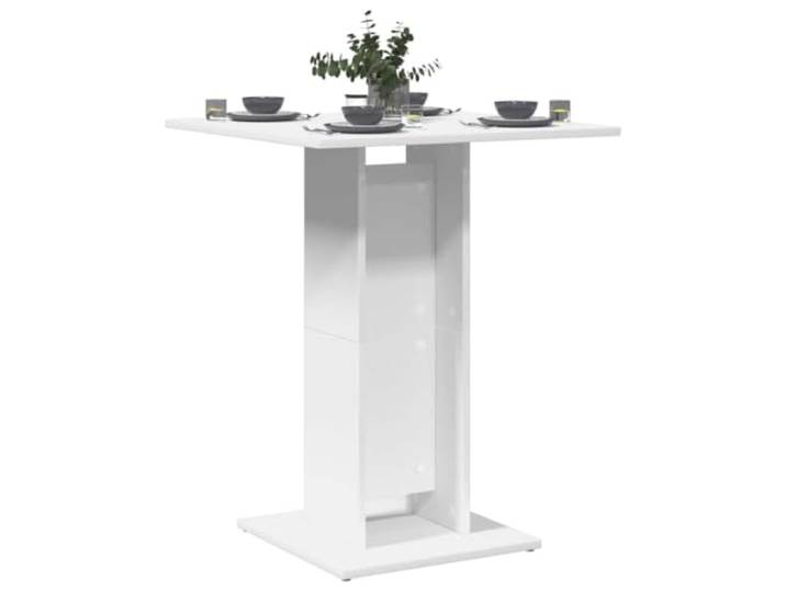 HEFZGDB Bistrotisch Weiß 60x60x75 cm Holzwerkstoff Stilvoll Langlebig Stehtisch Esstisch Elegant Einrichtung