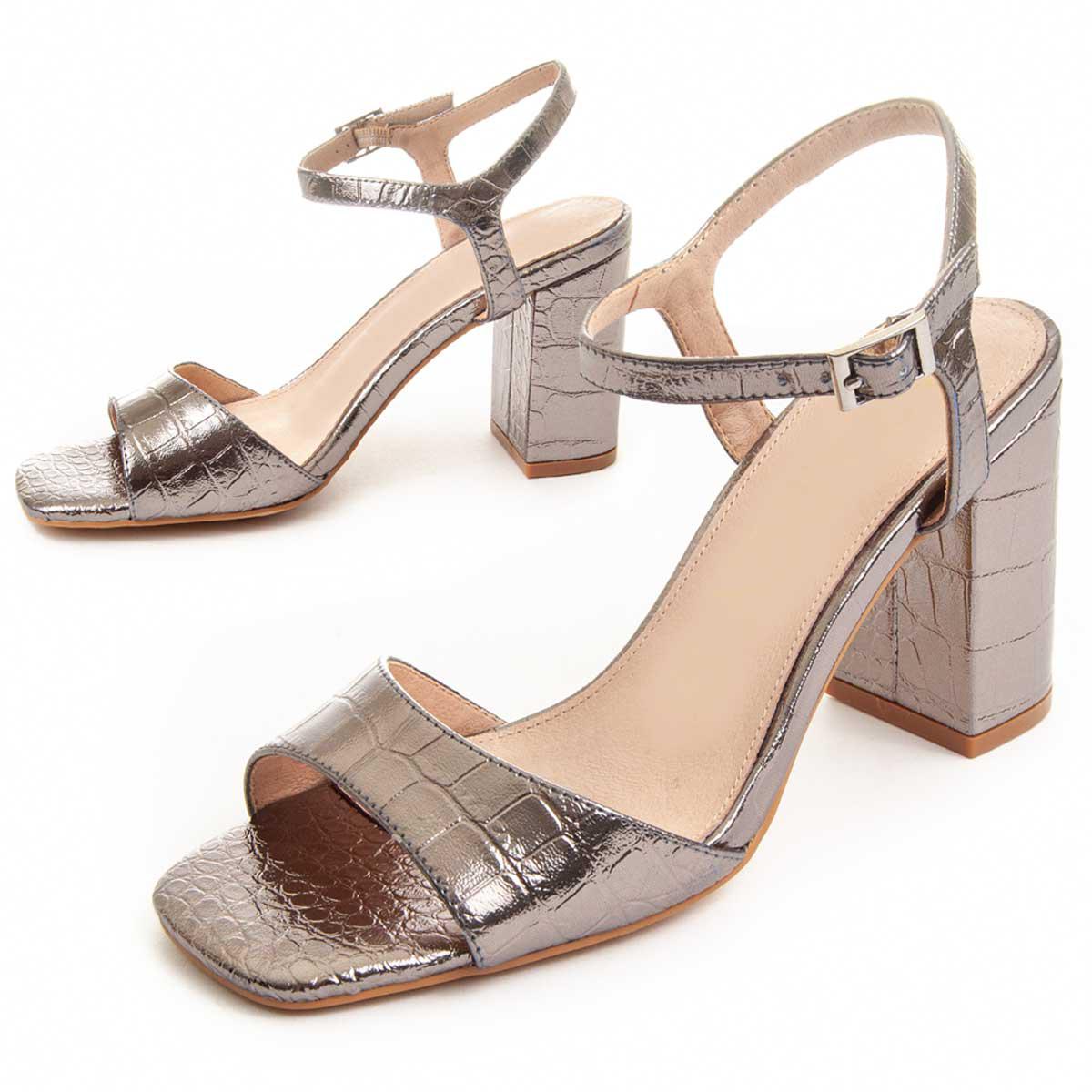 Montevita Heel Sandal Sandal In Zilver
