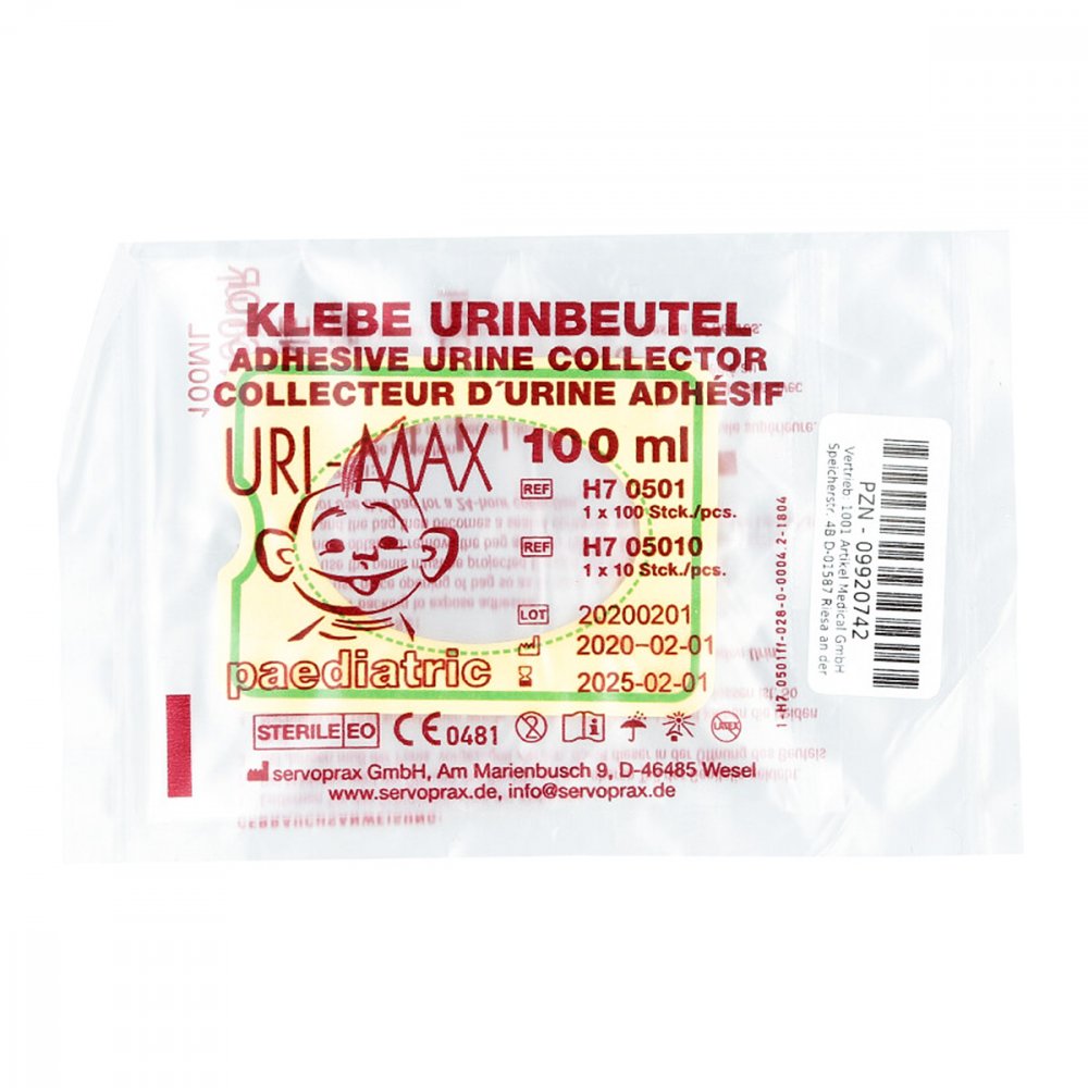 1001 Artikel Medical GmbH Klebe-urinbeutel für Kinder steril 09920742
