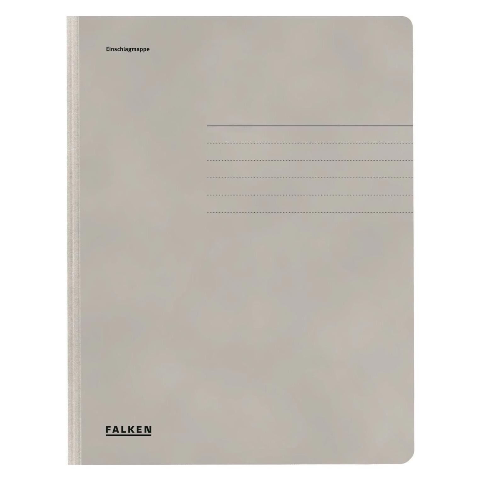Falken Sammelmappe, DIN A4, Einschlagklappen, Manilakarton (A4, 25x) (80001464)