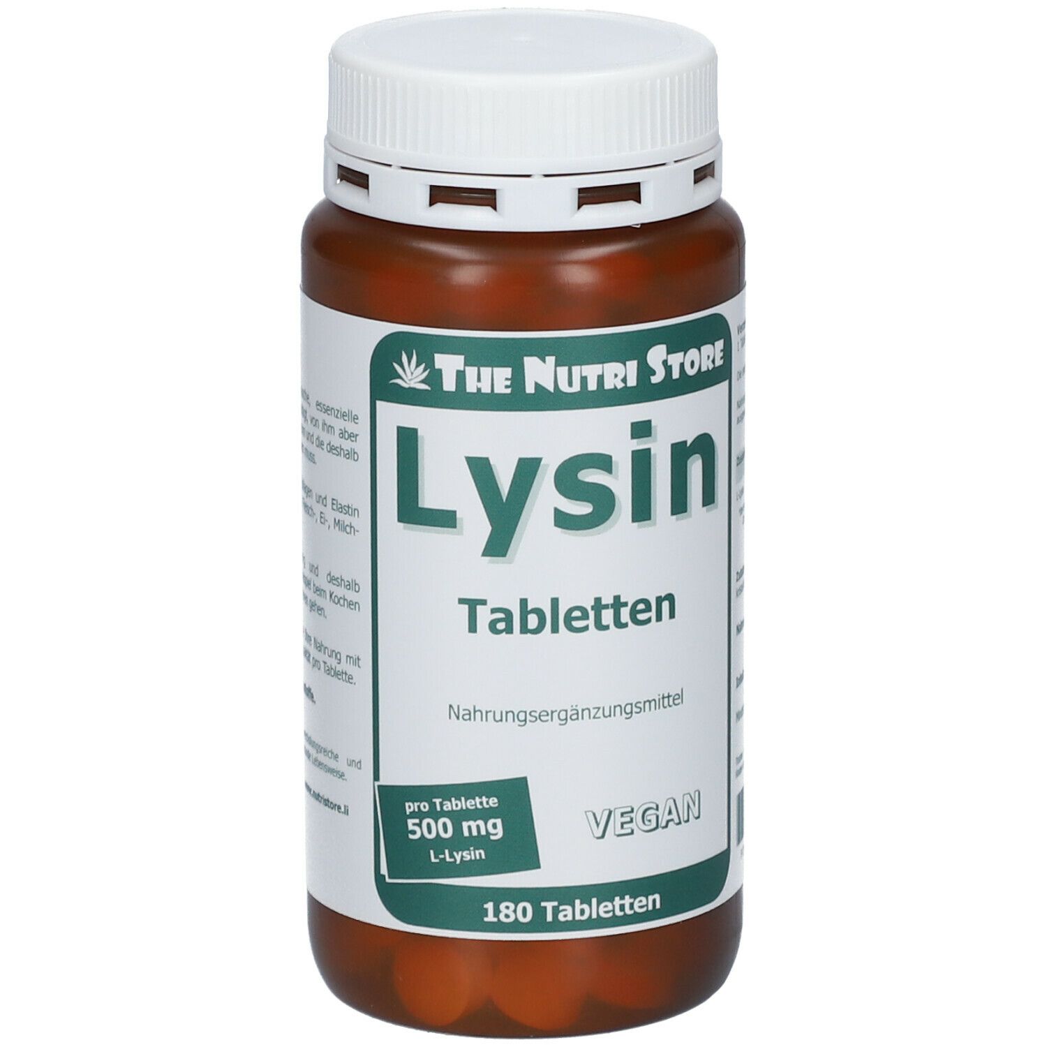Lysin 500 mg vegan Tabletten 180 St