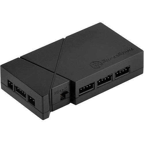 SilverStone Silverstone SST-LSB01 RGB-LED-Hub + 2x LED-Streifen - schwarz