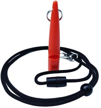 Everyday Crate Quiet Command Ultrasonic Dog Training Whistle With Lanyard For Obedience & Recall orange