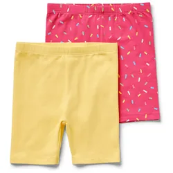 Tchibo - 2 Kinder-Radler-Leggings - Mädchen - Gr. 98/104 - gelb