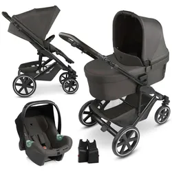 ABC Design Kombikinderwagen Sierra Trio-Set inkl. Babyschale Tulip, braun