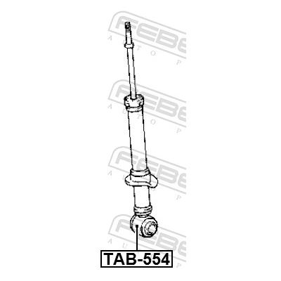 FEBEST Buchse, Stoßdämpfer TAB-554 für TOYOTA