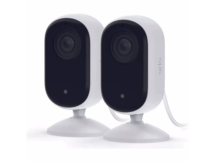 Arlo ESSENTIAL 2 2K INDOOR SECURITY CAMERA 2-PACK (VMC3260-100EUS) Netzwerkkamera – Überwachungskamera – weiss