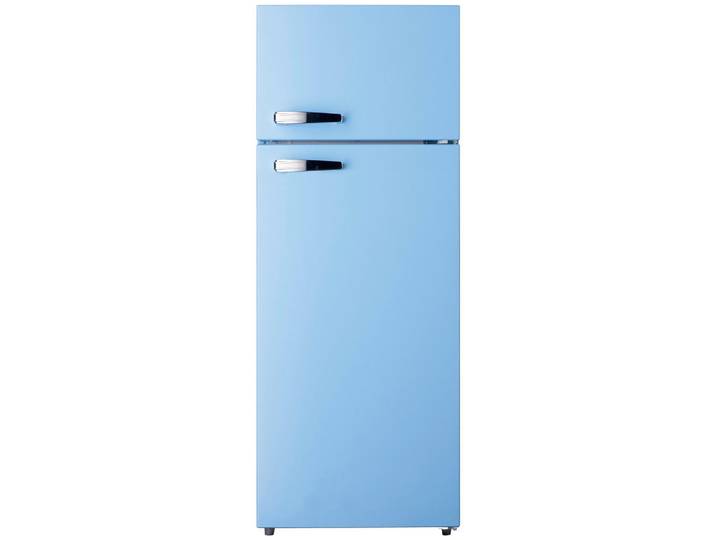 PKM Kühl-Gefrier-Kombination, Hellblau, Metall, Kunststoff, 1 Schublade(n) Schubladen, 54x143x54.5 cm, LED-Innenbeleuchtung, höhenverstellbare Füsse, Küchen, Küchenelektrogeräte, Kühl- & Gefrierschränke, Kühl- und Gefrierkombinationen